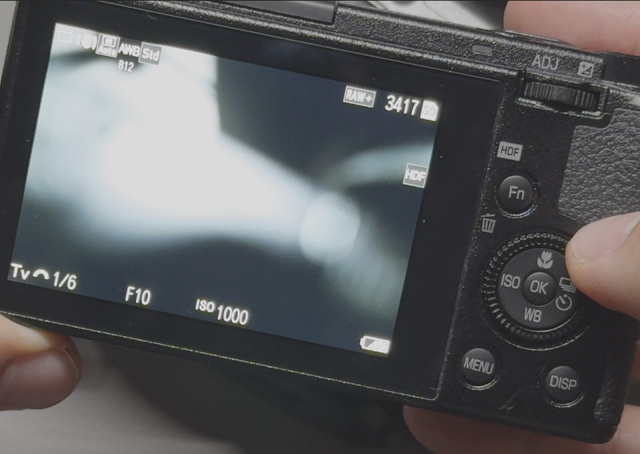 GR III HDF 濾鏡開啟示意畫面