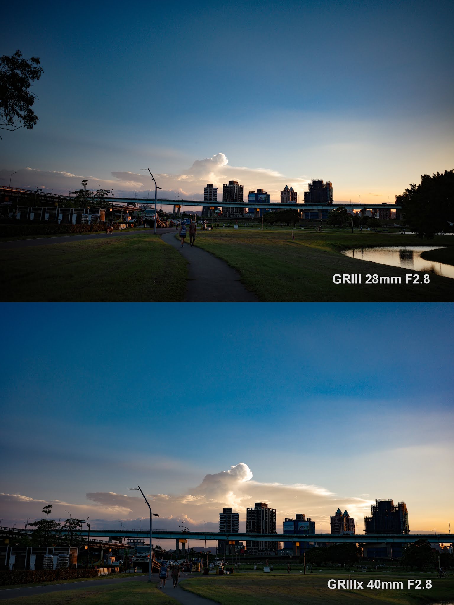 GR IIIx 40mm 風景拍攝視角對比