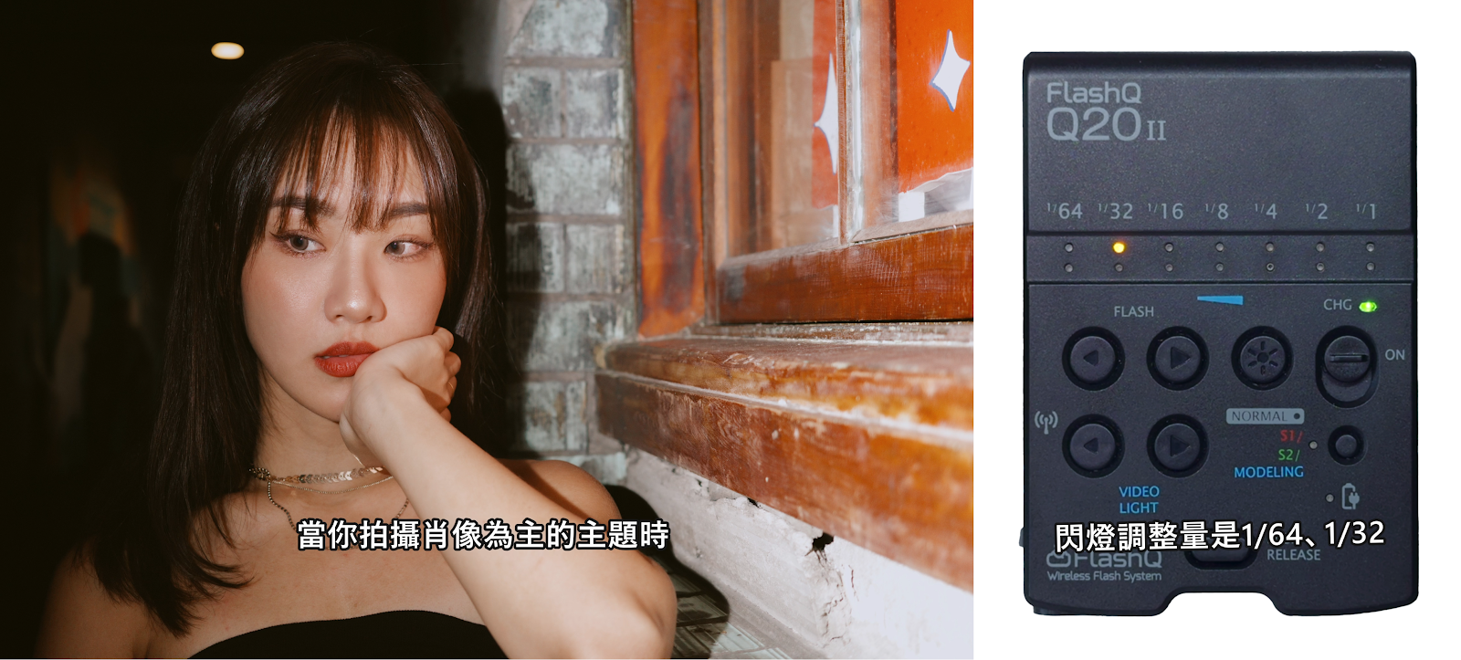 閃燈出力實測：半身腰部主題