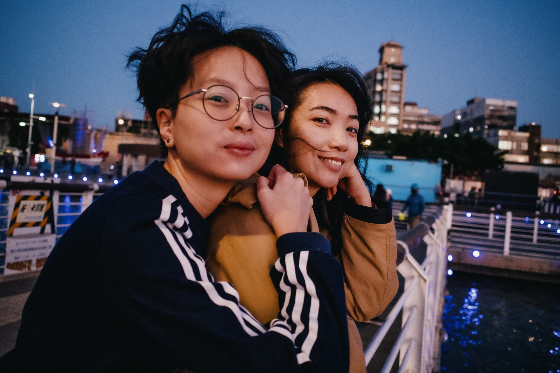 大稻埕的絢麗夕陽